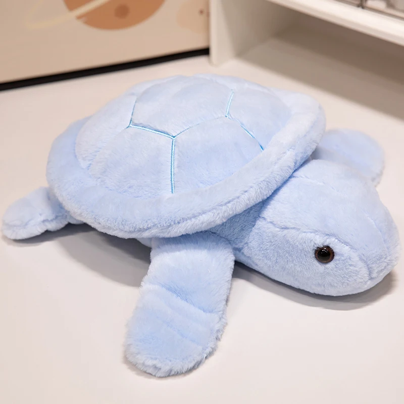Pelúcia de Tartaruga Anime Realista e Fofa MDUG (azul, 35cm)