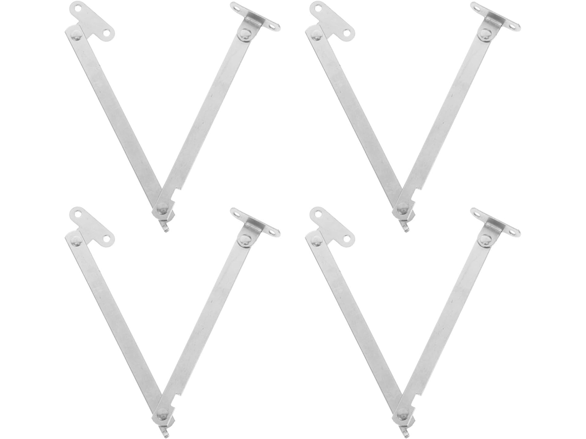 Crafthrou 4 Dobradiças Longas Dobráveis Para Armário, Em Ferro, Com Design Ajustável E Dobrável, Para Suporte De Tampa