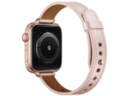Bracelete para 18mm Universal Couro Genuíno Rosa XIAOMOYU