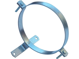 Abrazadera para tubo estufa galvanizado con soporte 110 mm.
