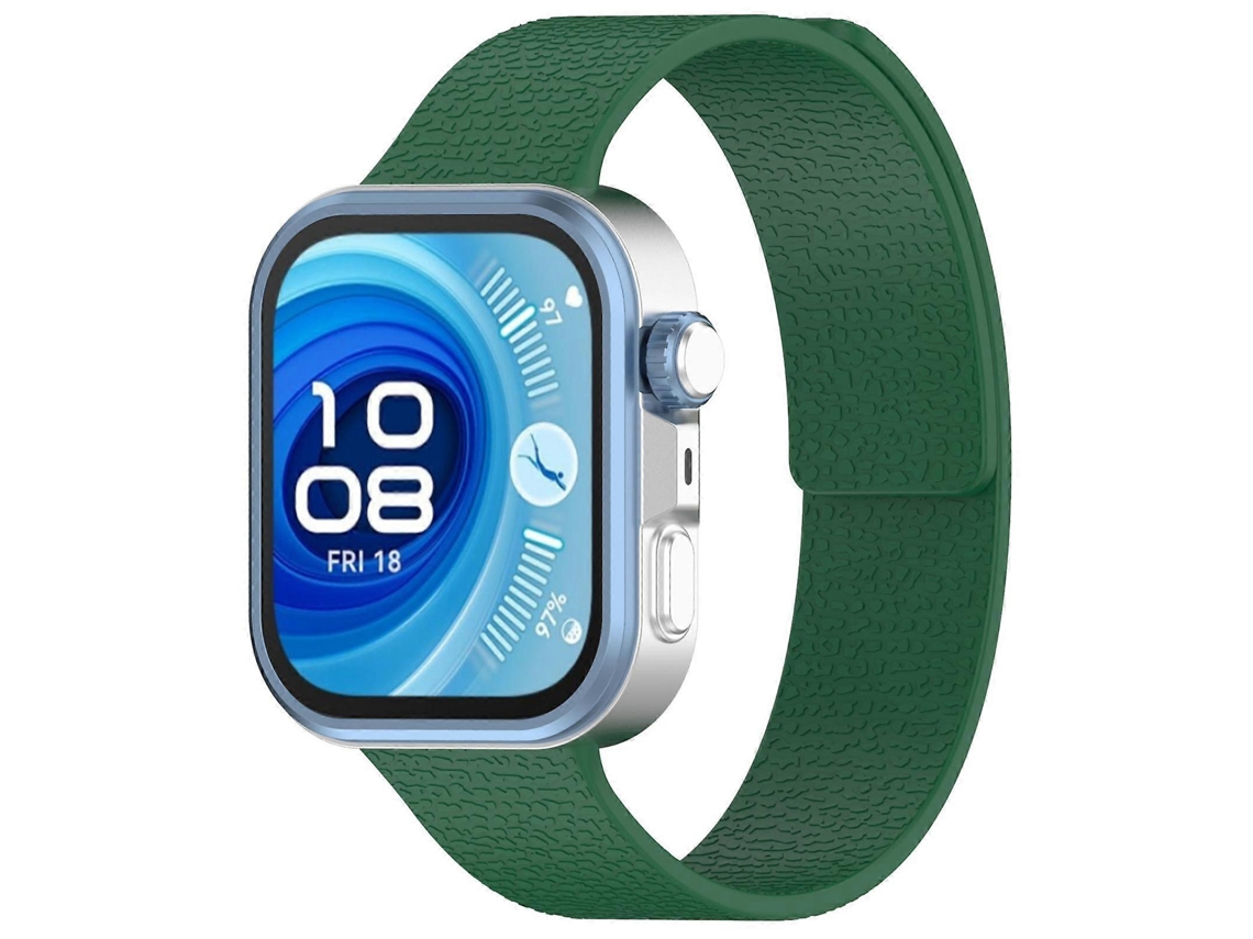 Pulseira De Silicone Magnético Macio Com Textura De Lichia Para Huawei Watch Fit4 / Fit4 Pro / Fit3