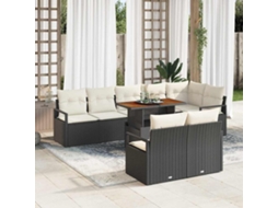 Vidaxl Conjunto De Sofá De Jardim 9 Unid. 8-número De Lugares