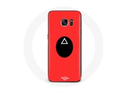 Capa para Samsung Galaxy S6 Edge Squid Game máscara triângulo