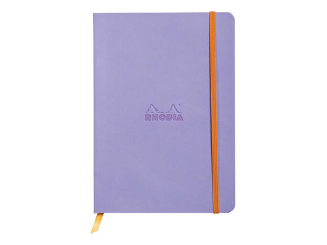 Caderno e bloco RHODIA 117409C A5 80 folhas roxo