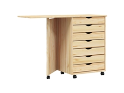 Gabinete Rolante com Mesa com Roda MAISON EXCLUSIVE