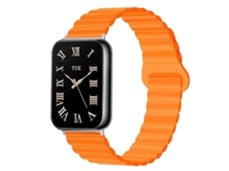 Pulseira De Silicone Magnética Com Fecho Reverso Em Cor Sólida Para Redmi Watch 6/5 / Xiaomi Smart Band 9 Pro