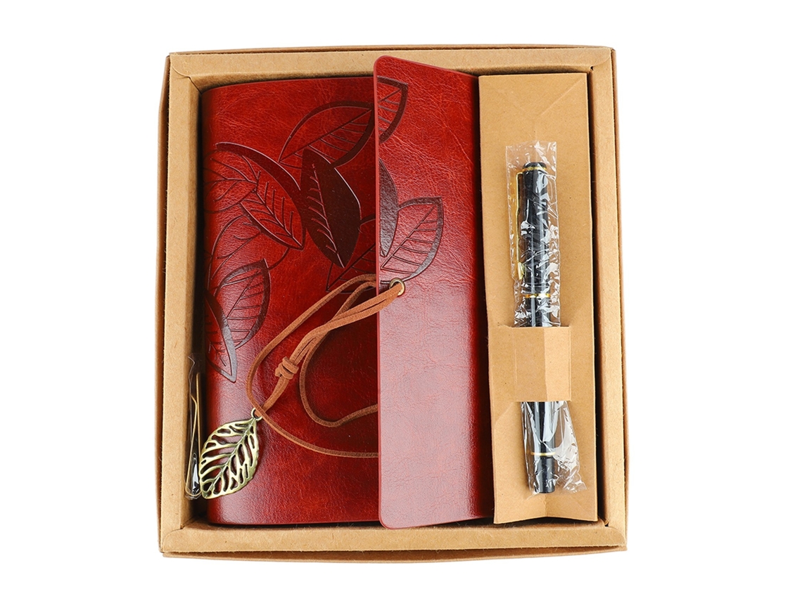 Lurelia Caderno Em Couro Sintético Para Escritório, Pautado, Com Papel Grosso, 18,5 X 12 X 2 Cm