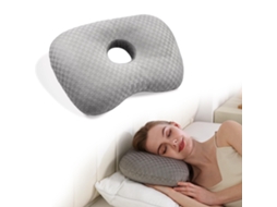 Lurelia Travesseiro Com Orifício Para Orelha, Ergonómico, Capa Lavável, Ajustável, Para Dormir De Lado