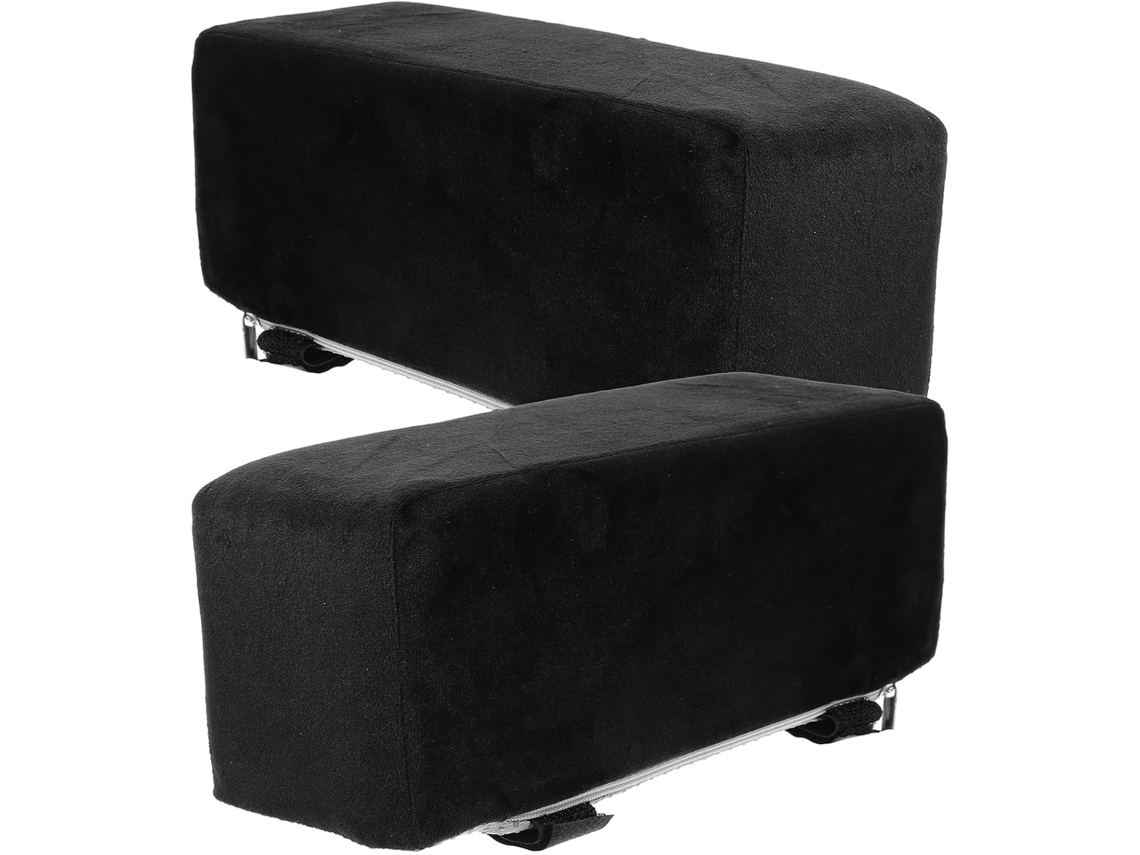 Villcase Almofadas Ergonômicas De Apoio Para Os Pulsos E Alívio Pressão Em Pelúcia Preta Algodão Pp Apoios Braço