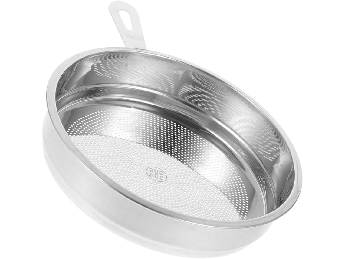 Filtro De Malha Aço Inoxidável, Óleo Reutilizável Para Panelas, Ideal