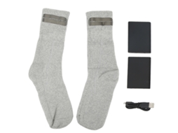 Calcetines Eléctricos Calentados de Algodón Talla Única para Inverno Esqui Caça Campamento