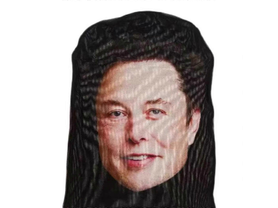Máscara de Cosplay Balaclava para Mulheres, Máscara Facial Reutilizável com Rosto de Celebridade, Balaclava Removível para Halloween BRILVIBERA