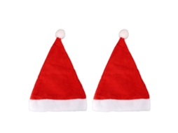 2 chapéus de papai noel com luz led rgb 3 modos de iluminação 4 cores vibrantes macios nylon para adultos e crianças S/MARCA