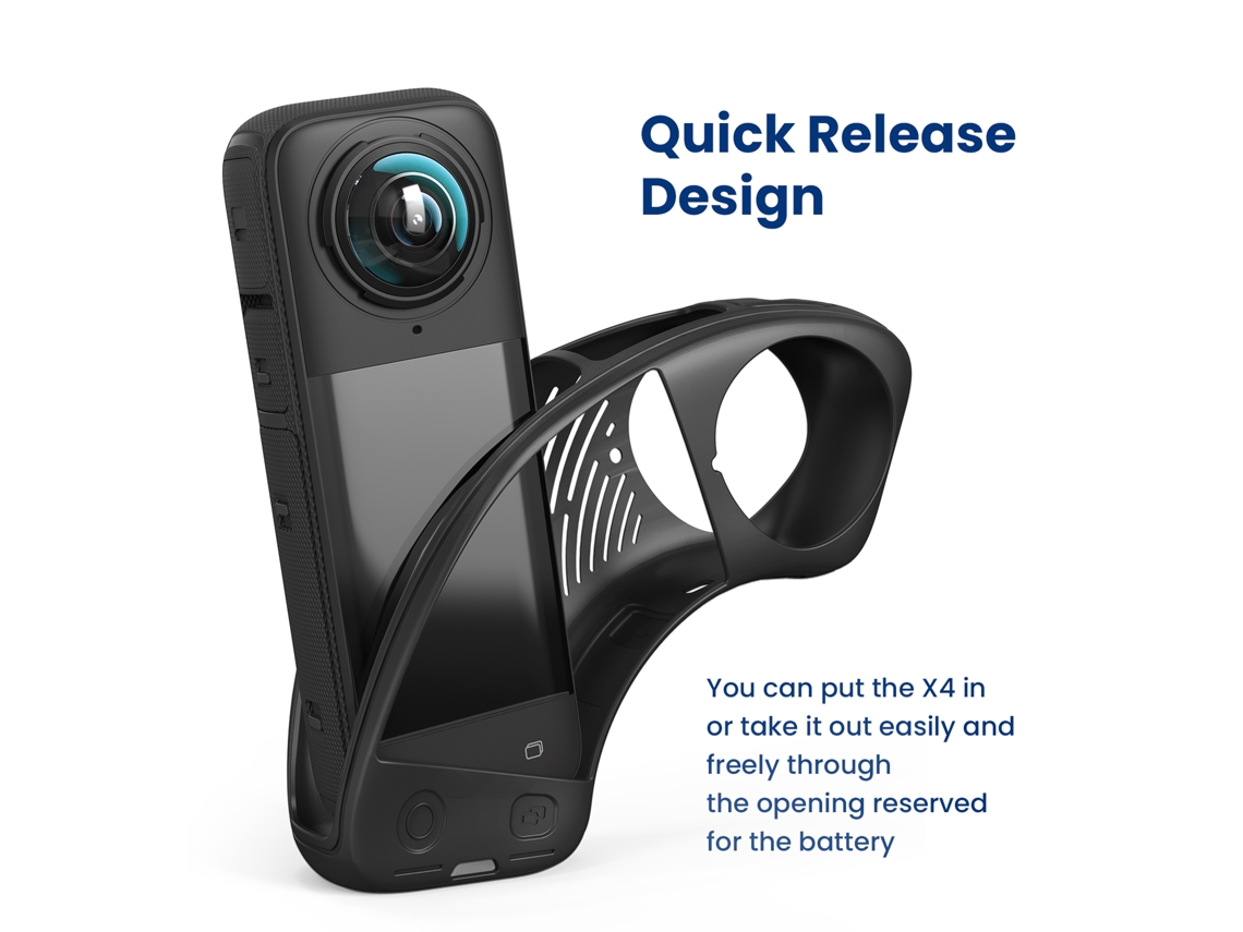 Cubierta Protectora De Silicona Para Insta360 X4, Funda Anti-choques Y Resistente Para Cámara Insta360 X4
