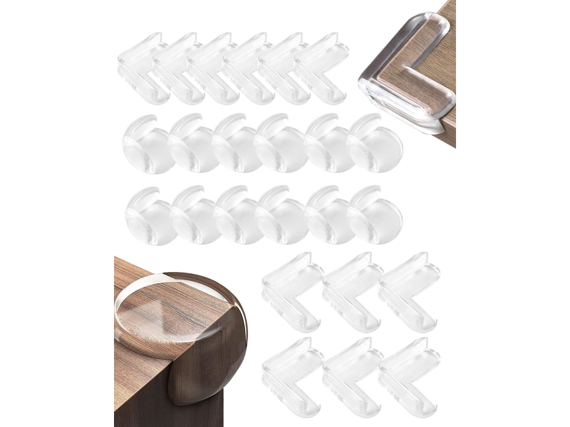 Pacote Com 24 Protetores De Canto Seguros Para Bebês, Borda De Segurança De Silicone Slowmoose