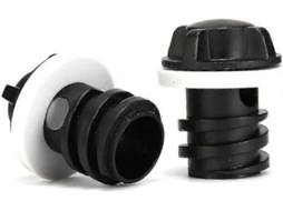 2 Tapones de Desagüe para Nevera, Compatible Con Neveras Rtic/yeti, a Prueba de Fugas, Diseño Actualizado Negro
