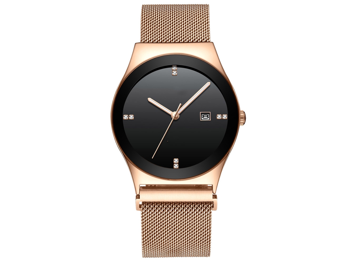 Relógio de pulso masculino Biden, estilo casual, analógico, resistente à água, com movimento de quartzo.