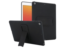 Capa protetora Tkdaddy com suporte para iPad 10.2 (2020) e (2019), TPU PC, preta, compatível com a capa Hengrongshen (2021)