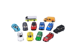 Ats set de 12 Carros Esportivos em Escala 1:60, Modelos de Liga, Brinquedos de Carros com Recuo