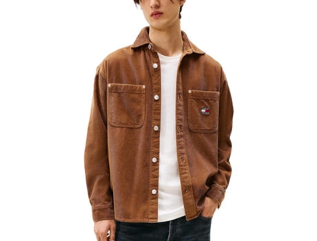 T-shirt De Homem Tommy Hilfiger Jeans Tjm Rlx Washed Cord Algodão Bege (s)