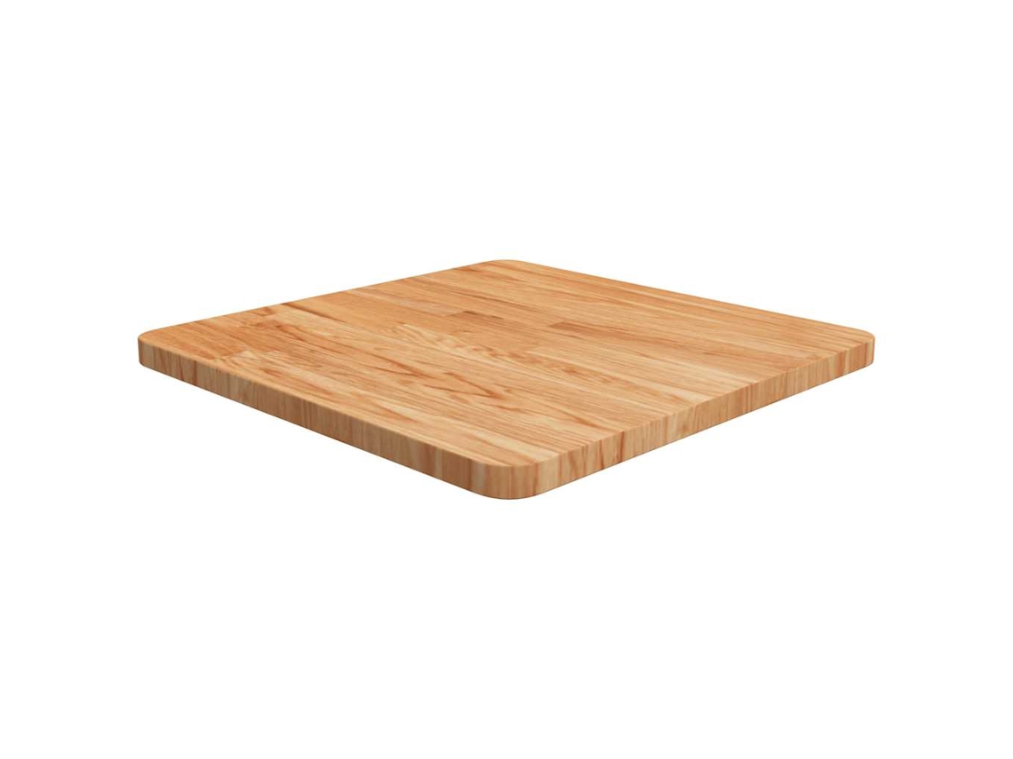 Vidaxl Tampo Mesa Quadrado 50x50x2,5cm Carvalho Tratado Castanho-claro