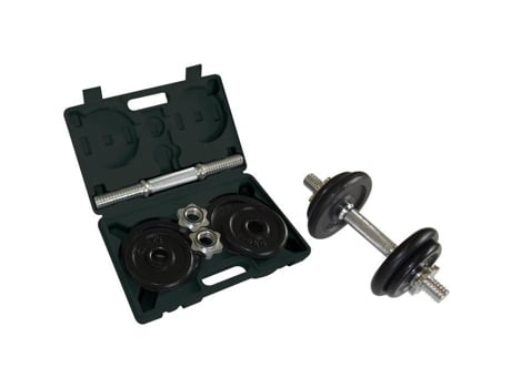 Conjunto de halteres Schildkrot de 10 kg, preto, para exercícios de corpo inteiro para adultos