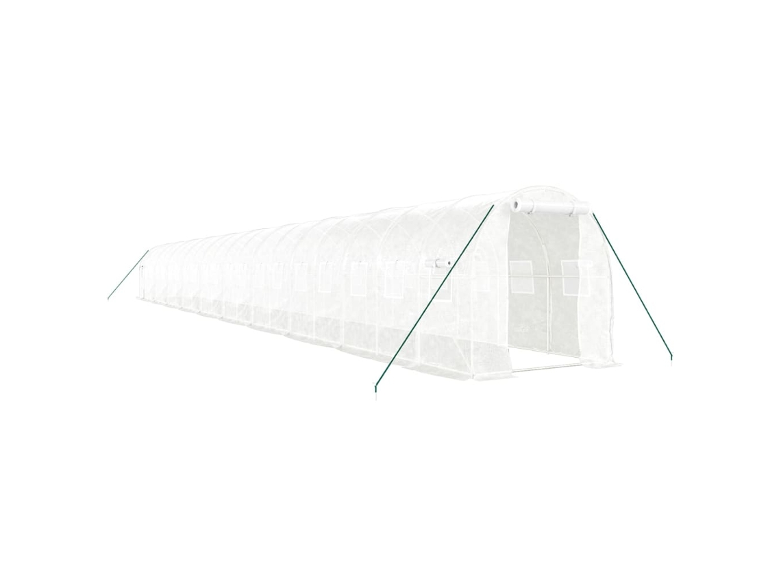 Greenhouse, Greenhouses Vidaxl Branco Polietileno (20 X 2 X 2 M)