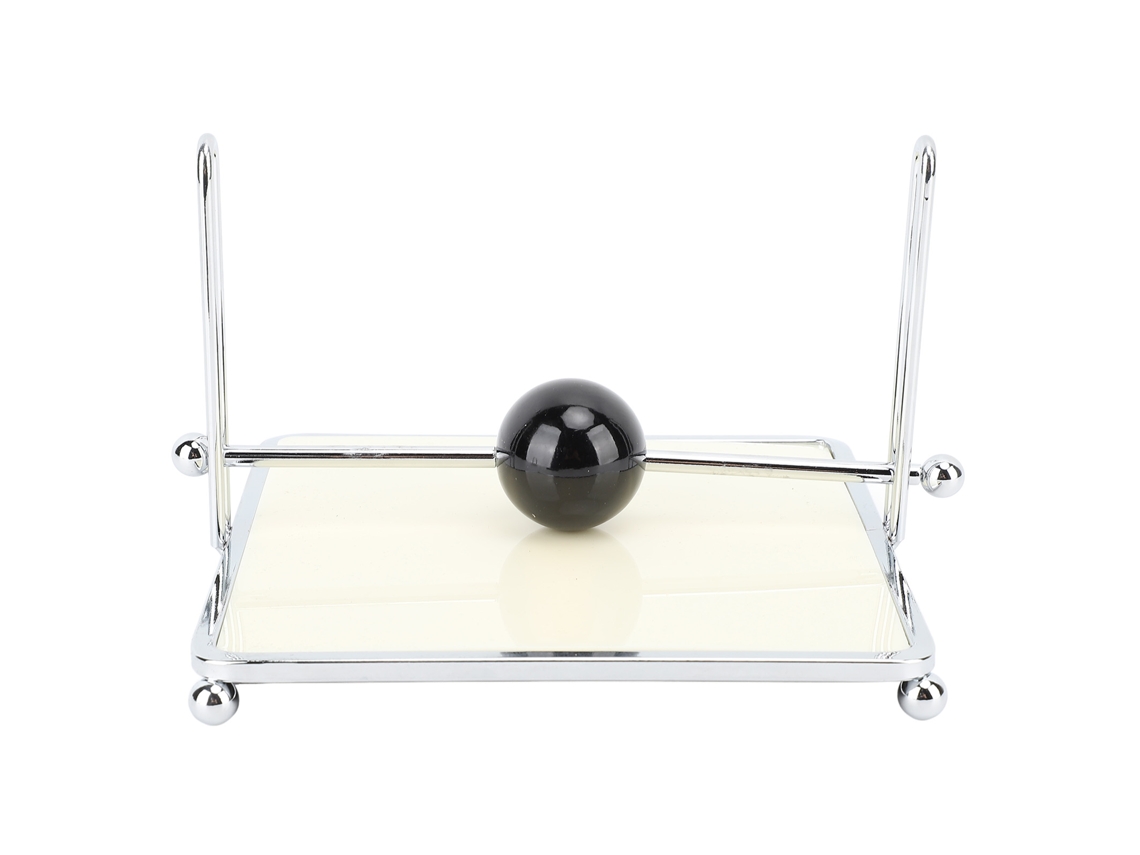 Porta serviettes Quadrado com Barra Central de Bola para Mesa | S/MARCA