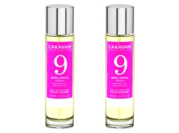 Conjunto de 2 Perfumes Femininos Nº9 150Ml CARAVAN