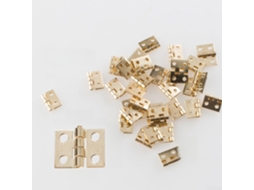 Dobradiças Pequenas De Cobre Com Parafusos, 20 Peças Para Miniaturas De Casas Bonecas, Reparo De Caixas Joias, Modelagem