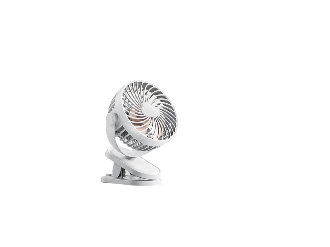 Ventoinha Recarregável WEIMAI Portátil USB com Mini Clip Branco