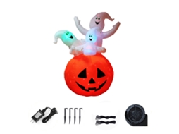 Mali decoração Inflável Halloween Fantasma Abóbora para Jardim Exterior Festa com Design Chamativo