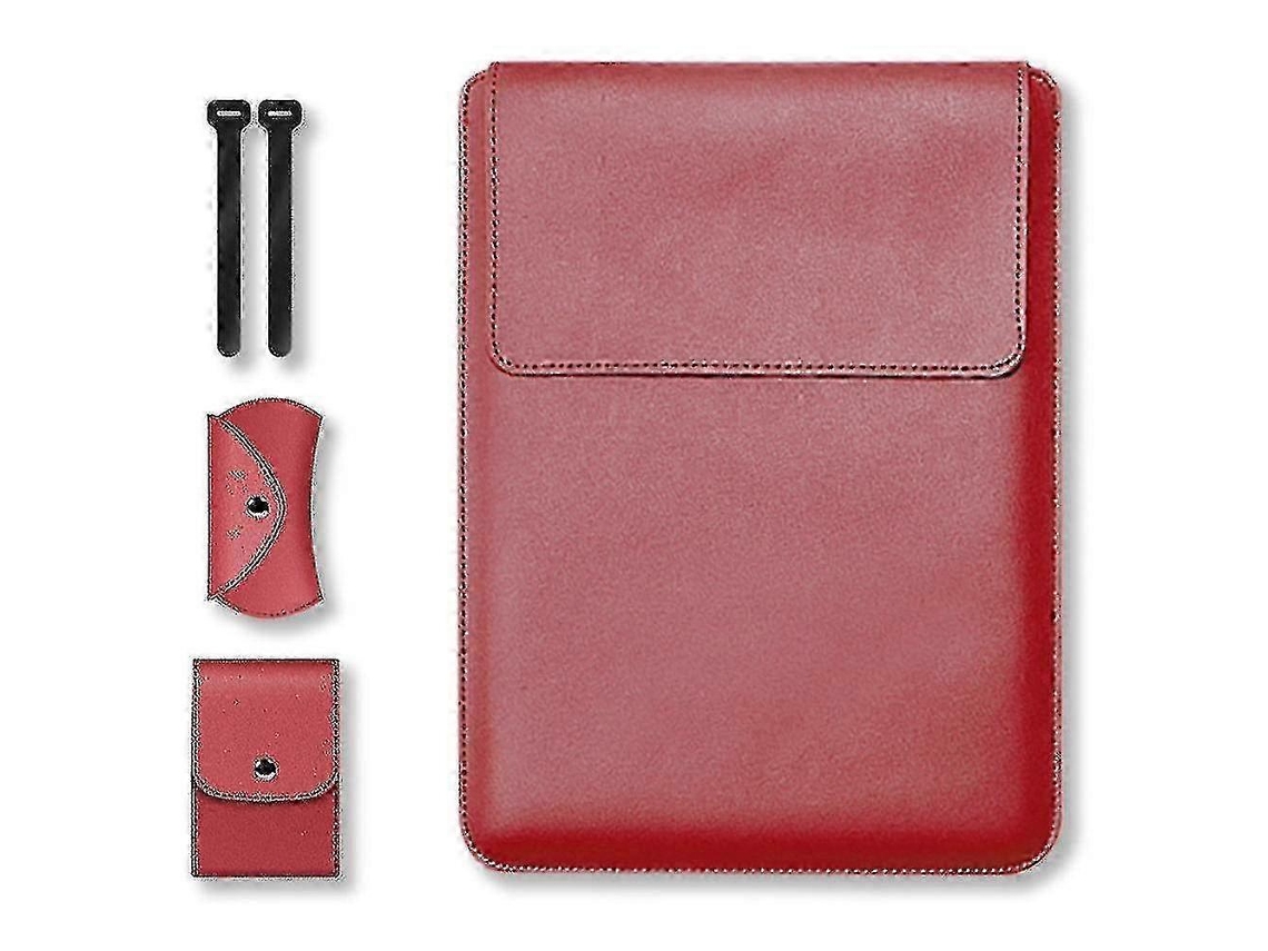 Bolsa Multifuncional Em Couro Pu Para Laptop E Mousepad Para Macbook 13/14 Estojo Elegante Para Notebook Com Espaço Extra Olysi Shop