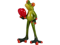 Estatueta Resina Verde Esculpida Coração Perfeita Decorar Jardim Painel Carro Enfeite Divertido Original Sapo GOKOCO