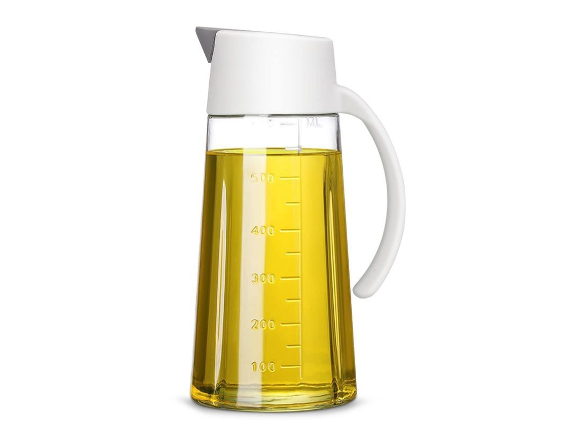 2026 dispensador de Óleo Automático de 650ml com Alça Antiderrapante e Tampa Selada