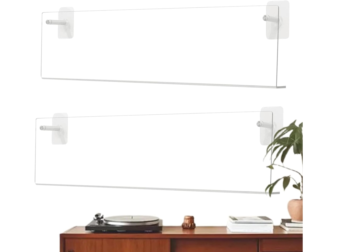 Suporte Genérico Para Discos De Vinil - Acrílico Transparente