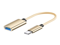 Lurelia Adaptador Otg 2 Em 1 Dourado Diário