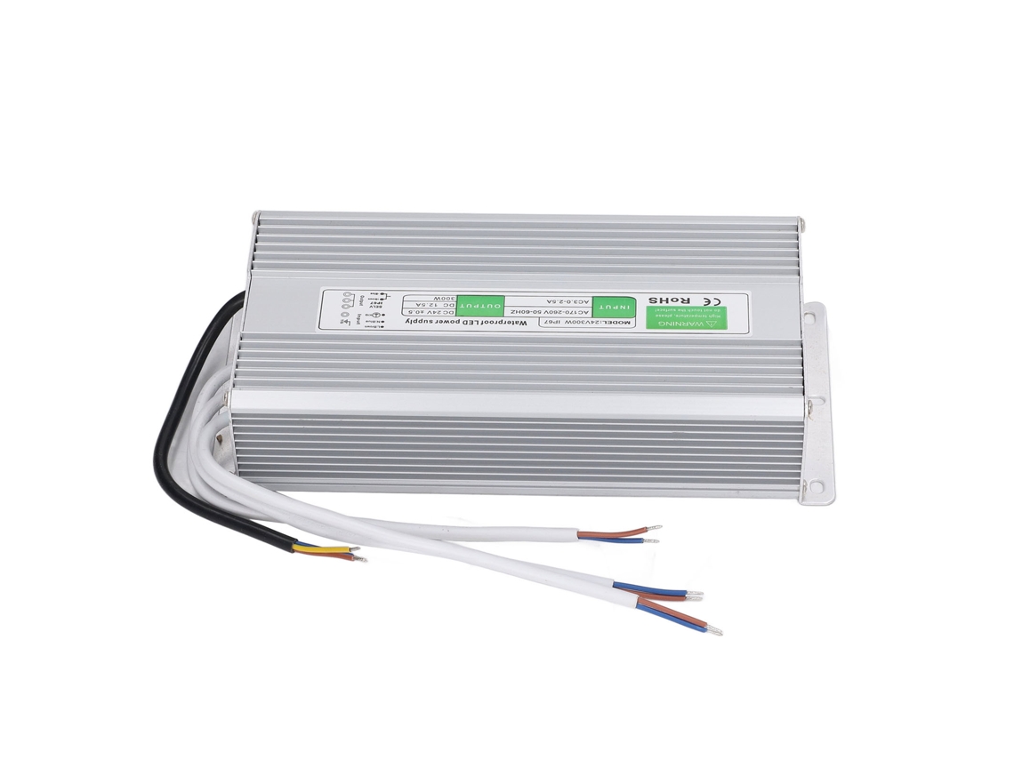 Driver De Alimentação Led 300w Ip67 À Prova D'agua 24v Transformador Led Bivolt