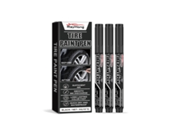 Caneta para Pintar Pneus de Veículo em Cor Preta, Durable e Eficaz LAXISCREED