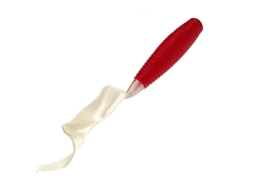 Pacote com 10 Iscas Artificiais de Silicone MDUG, vermelho e branco, 65 mm
