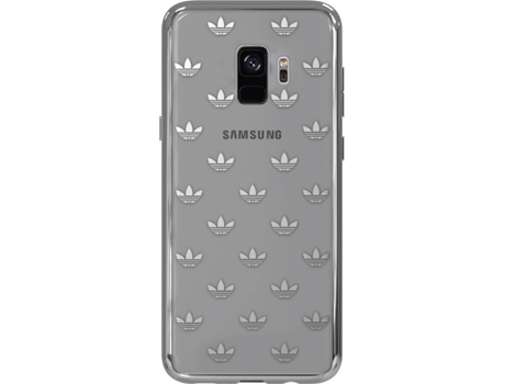 Carcasa  para Samsung G960 Galaxy S9 Licencia Adidas Transparente Metal Plata