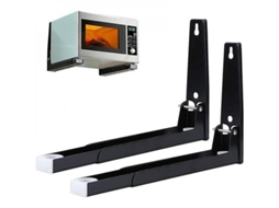 Suporte Para Micro-ondas De Aço Inoxidável Com Braço Ajustável, Prateleira De Parede Para Cozinha, 2 Peças