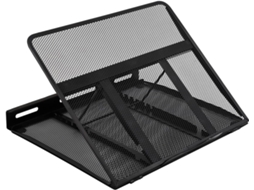 Lurelia Suporte Para Portátil Ajustável, Ergonómico, Antiderrapante, Com Ventilação, Em Aço, Para 10 A 17,3 Polegadas, Compatível Com Macbook