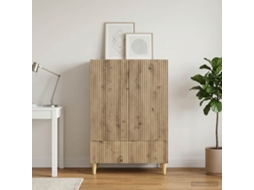 Vidaxl Buffet Carvalho Arttisan 66 X 34,5 X 95 Cm Derivados De Madeira