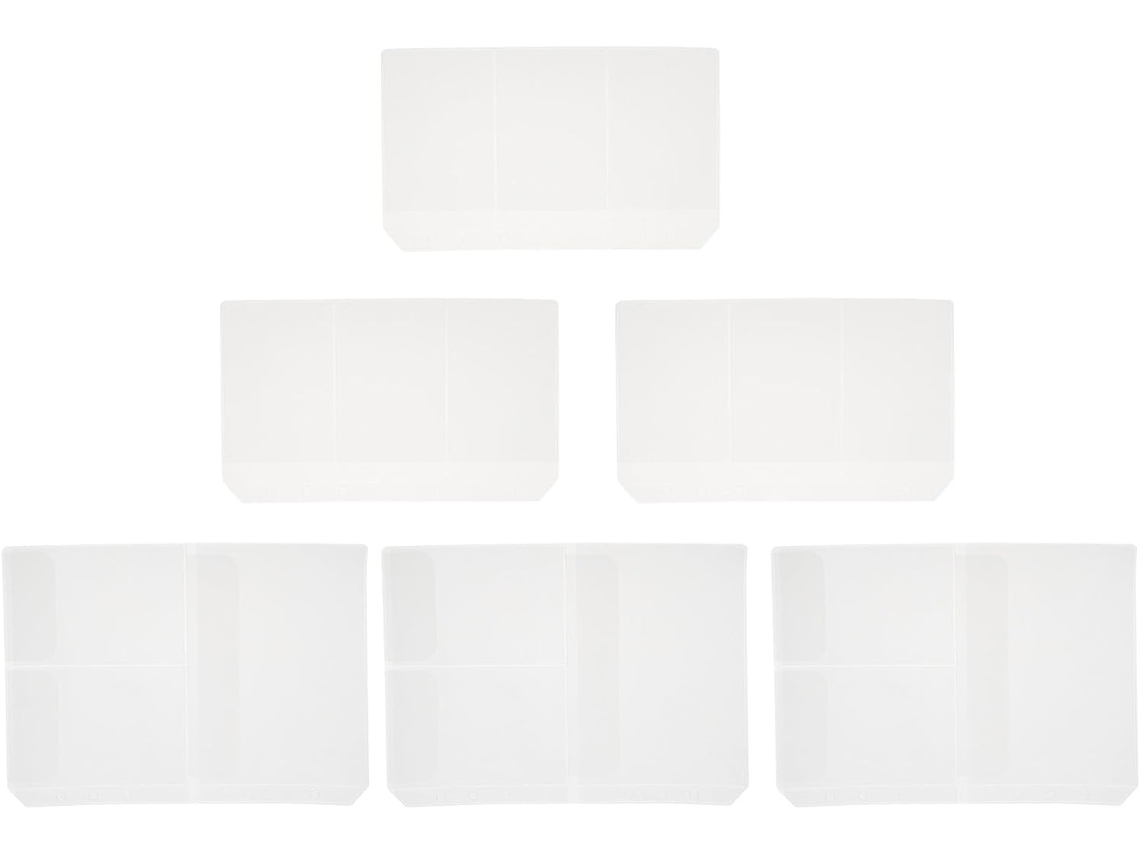 Conjunto de 10 porta-cartões Nolitoy A5 e A6 com zíper e data, 5 com 3 compartimentos e 5 A6 com 3 compartimentos, em EVA