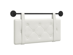 Conjunto 1 Cabeceira Vidaxl Branco Couro Sintético (90 X 55 X 5 Cm)