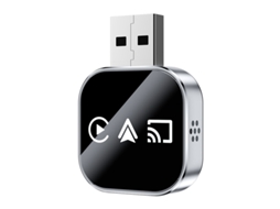 Adaptador Carplay Sem Fio, Compatível Com Celular Iphone/android/huawei, Wi Fi De 2,4/5 Ghz E Bluetooth 5.0 Preto Hexinyigjly