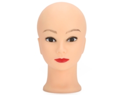 Cabeça De Boneco Sem Cabelo 49cm Para Treinamento De Maquiagem E Exibição De Perucas