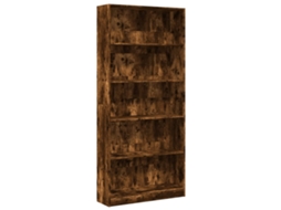 Estante Derivados de Madeira Carvalho Fumado MAISON EXCLUSIVE 80x24x176 cm
