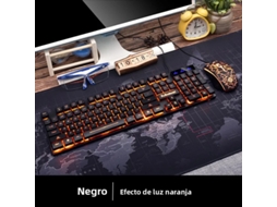 (laranja) Conjunto De Teclado E Mouse Para Jogos À Prova D'água Com Retroiluminação E Conectividade Bluetooth (pilhas Não Incluídas)